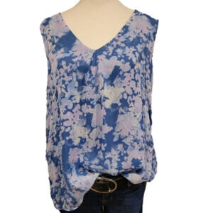 Gnw Sleeveless Floral Print Top Size L